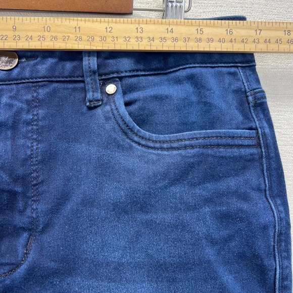 Seven7 High Rise Skinny Crop Jeans Classic Wash Size 14 Skin-Fit MY-1466D - Picture 9 of 14